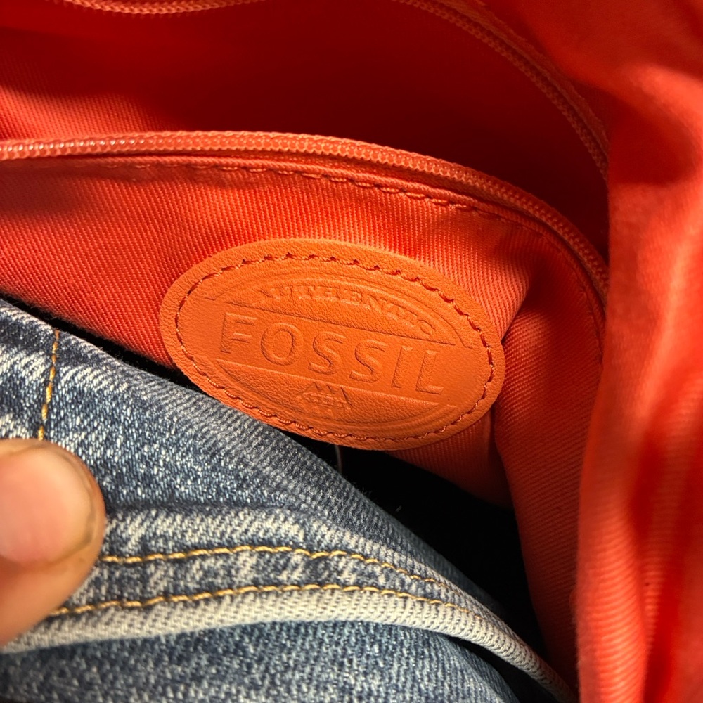 NWOT Fossil Erin satchel in watermelon pink leather - Picture 2 of 11